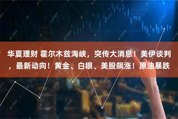 华夏理财 霍尔木兹海峡，突传大消息！美伊谈判，最新动向！黄金、白银、美股飙涨！原油暴跌